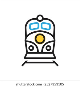 Icono multicolor del Vector para el carril