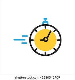 Vector multi color icon for rapid