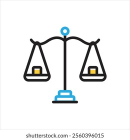 Vector multi color icon for reasonable