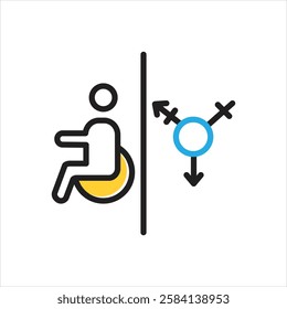Vector multi color icon for regardless