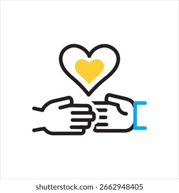 Ícone de vetor de várias cores para relacional