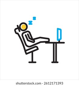 Vector multi color icon for relaxing