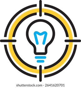 Vector multi color icon for relevant