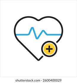 Vector multi color icon for relief