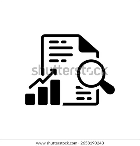 Vector multi color icon for report