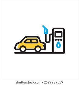 Vector multi color icon for resource