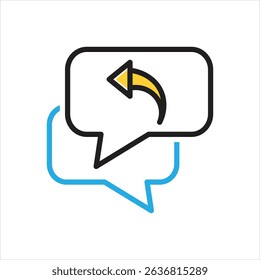 Vector multi color icon for respond