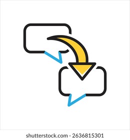 Vector multi color icon for respond