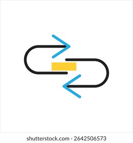 Icono multicolor del Vector para la respuesta