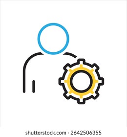 Vector multi color icon for responsible