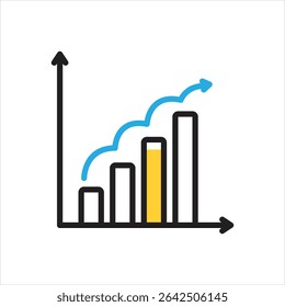 Vector multi color icon for result