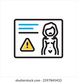 Vector multi color icon for revenge porn