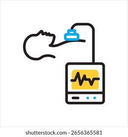 Ícone de vetor com várias cores para reviver