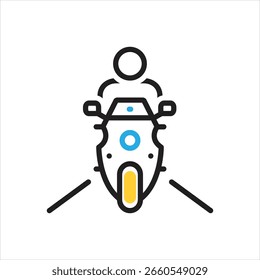 Icono multicolor del Vector para el paseo