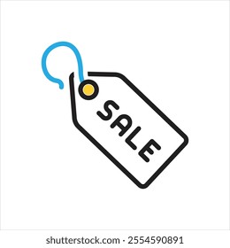 Vector multi color icon for sale tag