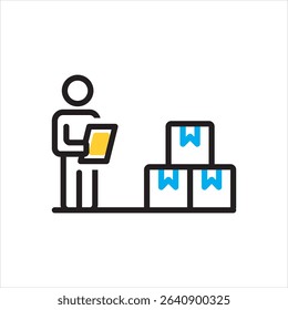 Vector multi color icon for sales order
