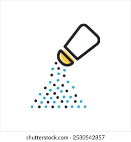 Vector multi color icon for salt
