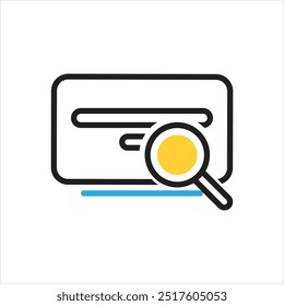 Vector multi color icon for search