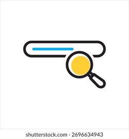 Vector icono multicolor para la búsqueda