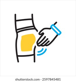 Vector multi color icon for sexual abuse