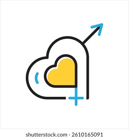 Vector multi color icon for sexual