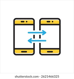 Ícone de vetor com várias cores para compartilhamento