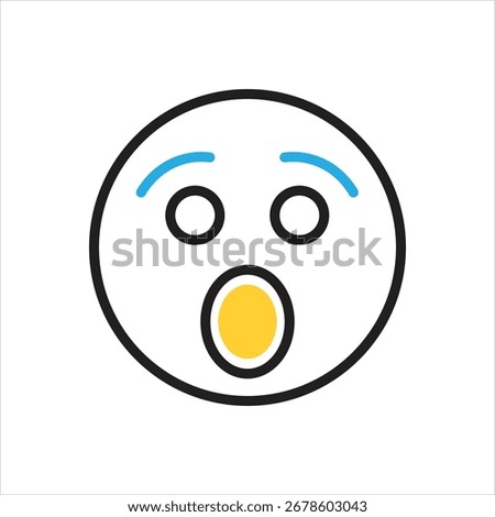Vector multi color icon for shock