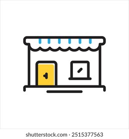 Icono multicolor del Vector para la tienda