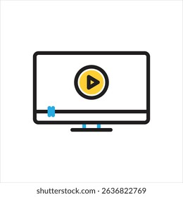 Vector multi color icon for show