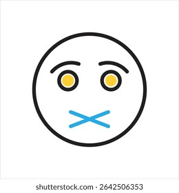 Ícone de vetor com várias cores para desligar