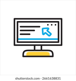 Vector icono multicolor para el sitio