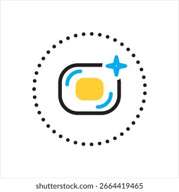 Icono multicolor de Vector para un diseño elegante