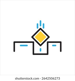 Vector multi color icon for something