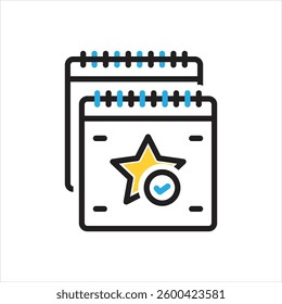 Vector multi color icon for special