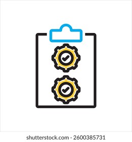 Vector multi color icon for specification