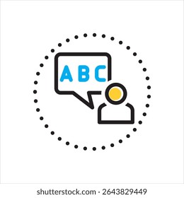Vector multi color icon for spell