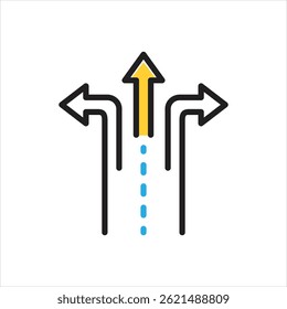 Vector multi color icon for split