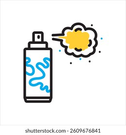 Vector multi color icon for color spray bottle