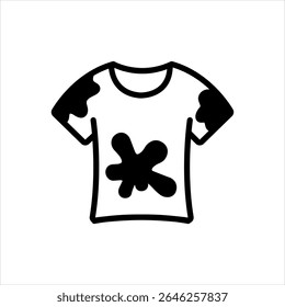 Vector multi color icon for stained tshirt