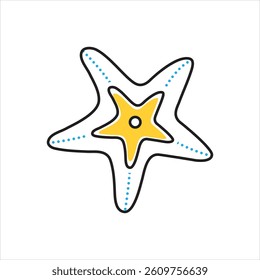 Vector multi color icon for starfish