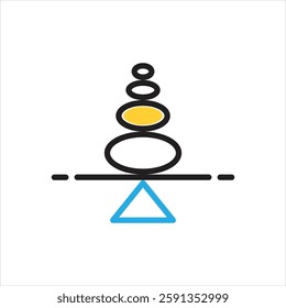 Vector multi color icon for steady