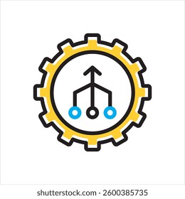 Vector multi color icon for streamline