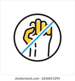Vector multi color icon for strike