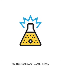 Ícone de vetor de várias cores para a substância