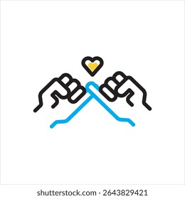 Ícone de vetor de várias cores para juramento