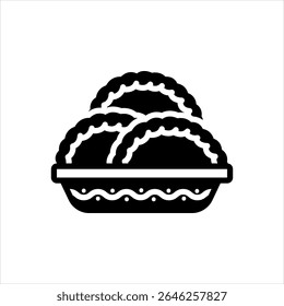 Vector multi color icon for sweet dish