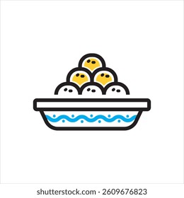 Vector multi color icon for sweets