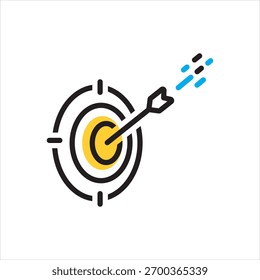 Vector icono multicolor para Target