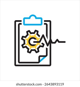 Vector multi color icon for task manager