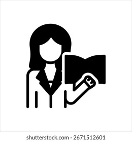 Vector multi color icon for teacher